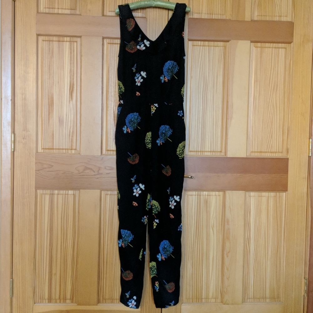 LOFT Summer Floral Jumpsuit